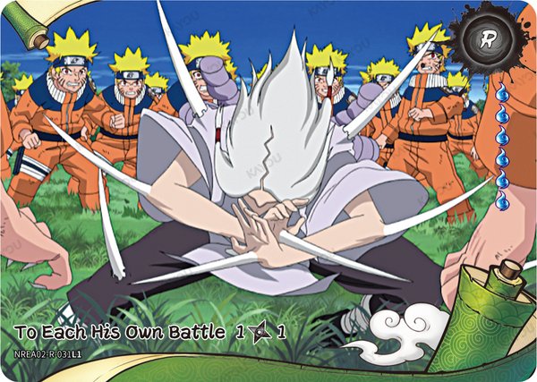 To Each His Own Battle 1/1 NREA02-R-031L1 card from Earth Scroll Series 2