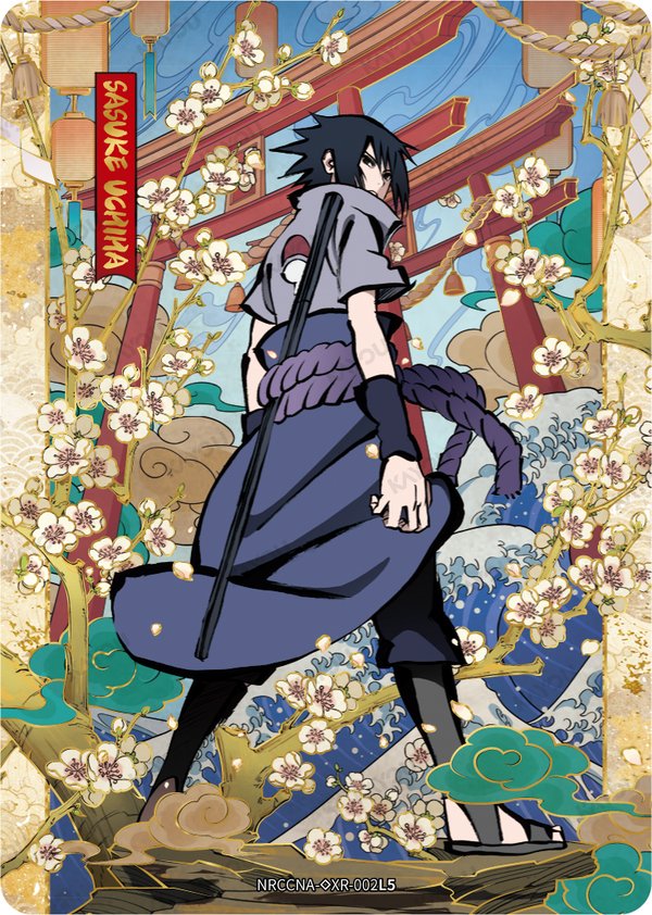 Sasuke Uchiha NRCCNA-◇XR-002 card from Ninja Age Premium Collector Box