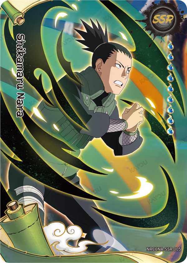 Shikamaru Nara NRCCNA-SSR-005 card from Ninja Age Premium Collector Box