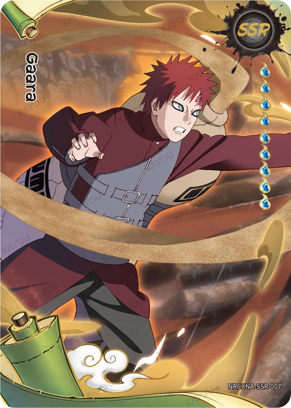 Gaara NRCCNA-SSR-007 card from Ninja Age Premium Collector Box