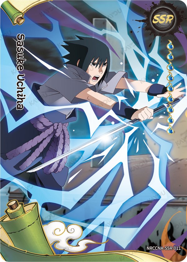 Sasuke Uchiha NRCCNA-SSR-011 card from Ninja Age Premium Collector Box