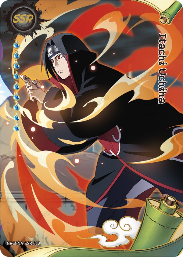 Itachi Uchiha NRCCNA-SSR-012 card from Ninja Age Premium Collector Box