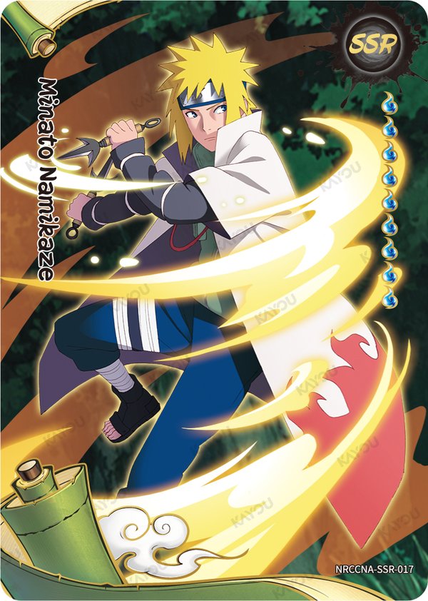 Minato Namikaze NRCCNA-SSR-017 card from Ninja Age Premium Collector Box