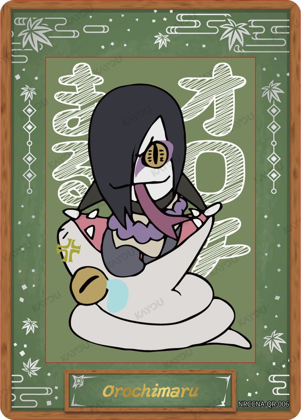 Orochimaru NRCCNA-QR-006 card from Ninja Age Premium Collector Box