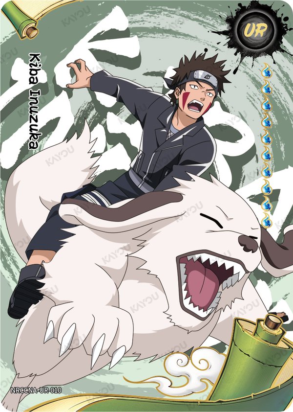 Kiba Inuzuka NRCCNA-UR-010 card from Ninja Age Premium Collector Box