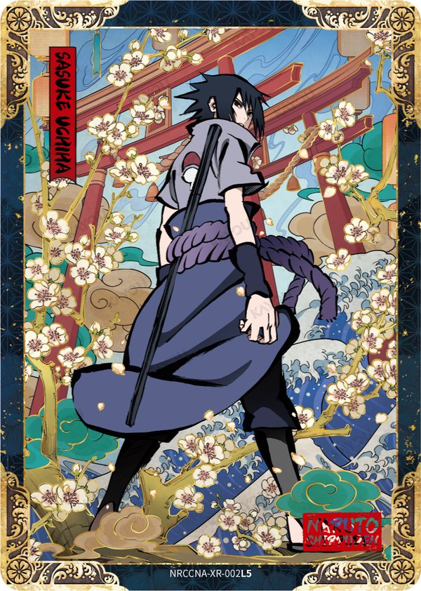 Sasuke Uchiha NRCCNA-XR-002L5 card from Ninja Age Premium Collector Box