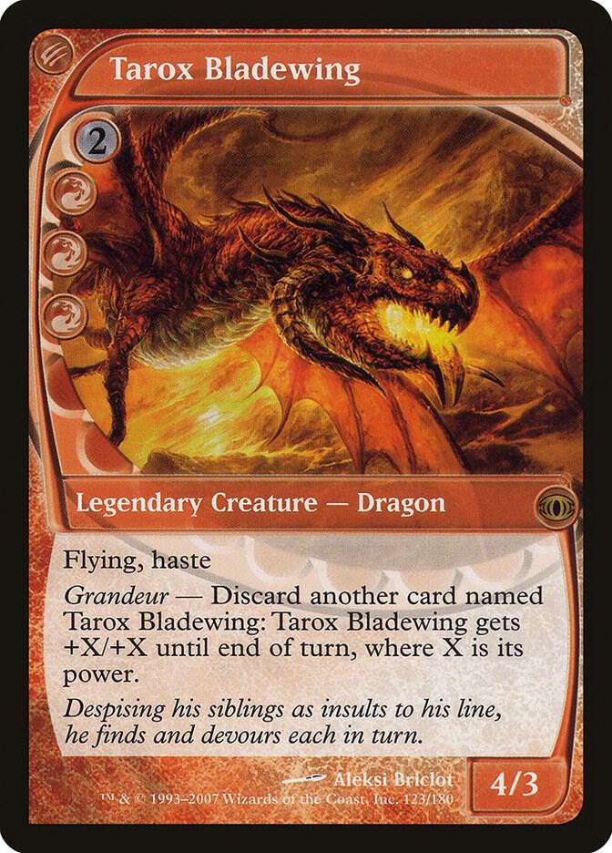 Tarox Bladewing 123 card from Future Sight