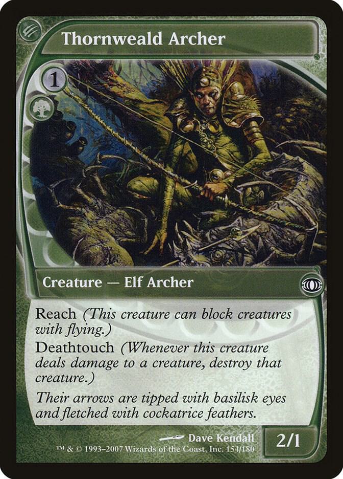 Thornweald Archer 154 card from Future Sight