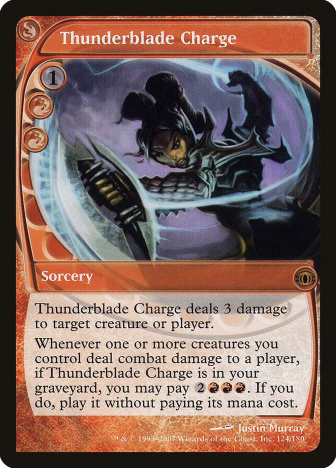 Thunderblade Charge 124 card from Future Sight