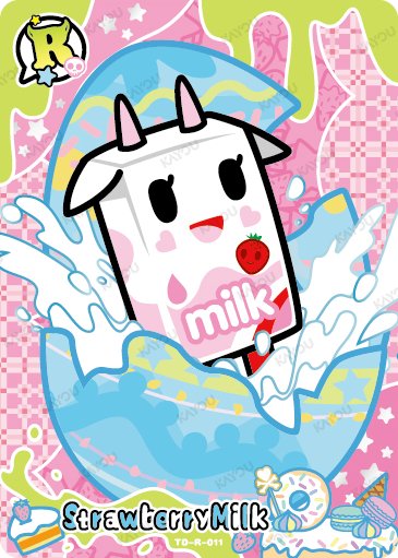 Strawberry Milk TD-R-011 card from Roaming Edition Series 1