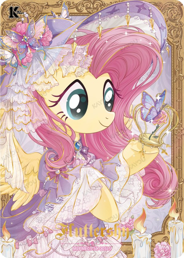 Fluttershy MLPME03-SC-005L5 card from Moon Edition Series 3