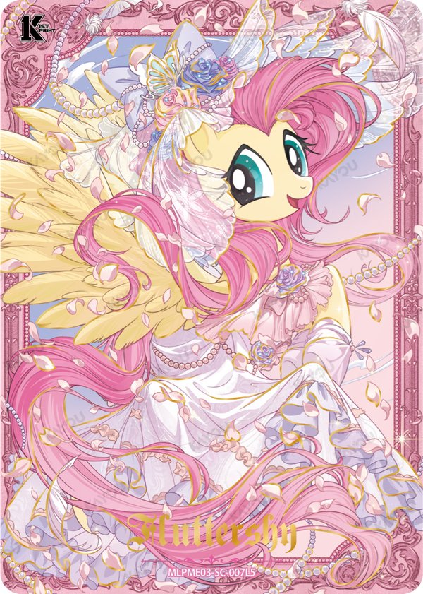 Fluttershy MLPME03-SC-007L5 card from Moon Edition Series 3