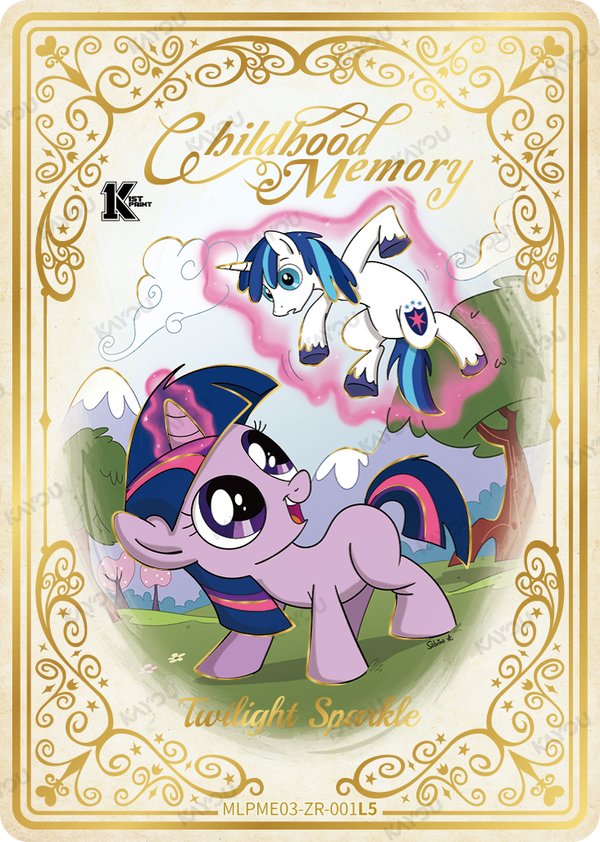 Twilight Sparkle MLPME03-ZR-001L5 card from Moon Edition Series 3