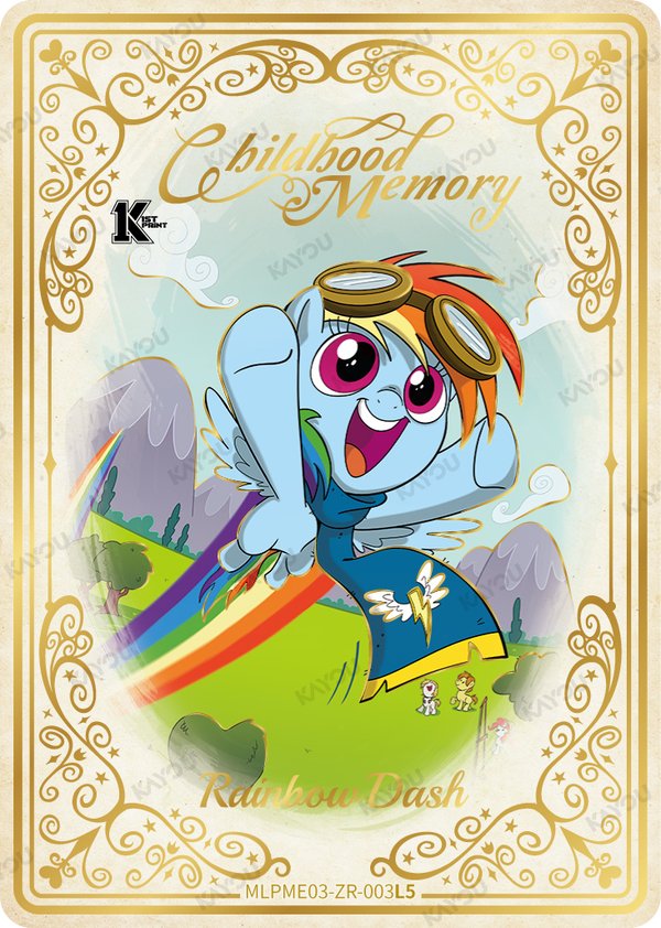 Rainbow Dash MLPME03-ZR-003L5 card from Moon Edition Series 3