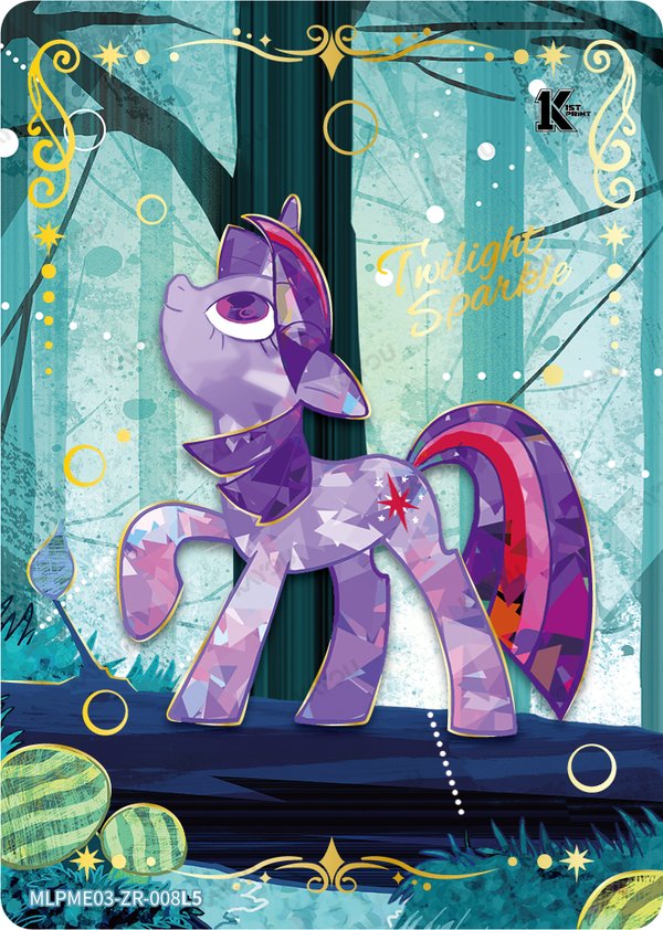 Twilight Sparkle MLPME03-ZR-008L5 card from Moon Edition Series 3