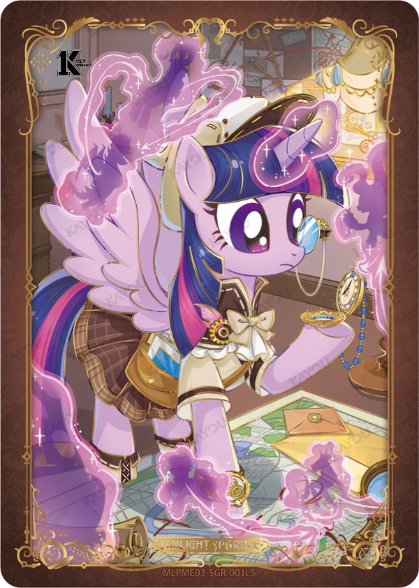 Princess Twilight Sparkle MLPME03-SGR-001L5 card from Moon Edition Series 3