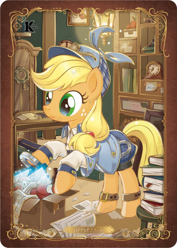 Applejack MLPME03-SGR-006L5 card from Moon Edition Series 3