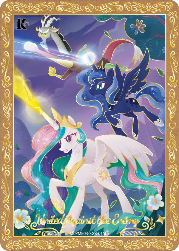 United Against the Enemy MLPME03-SGR-015L5 card from Moon Edition Series 3