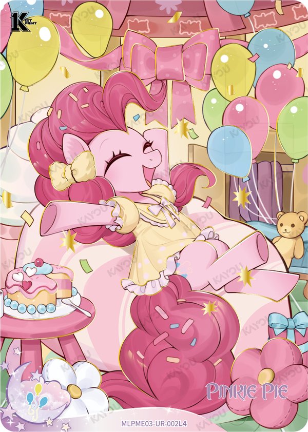 Pinkie Pie MLPME03-UR-002L4 card from Moon Edition Series 3
