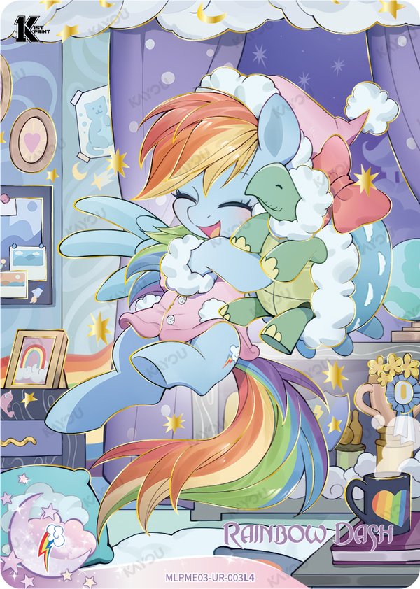 Rainbow Dash MLPME03-UR-003L4 card from Moon Edition Series 3