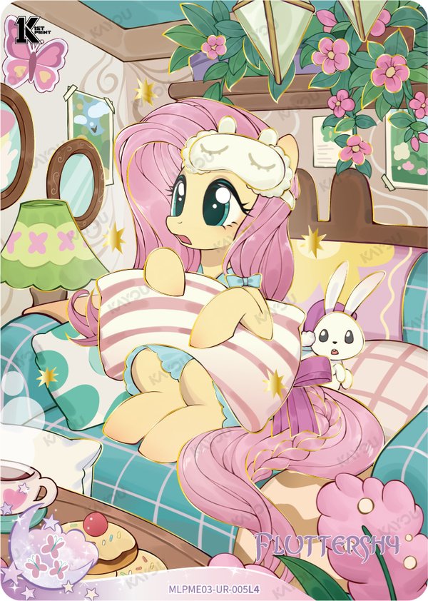 Fluttershy MLPME03-UR-005L4 card from Moon Edition Series 3