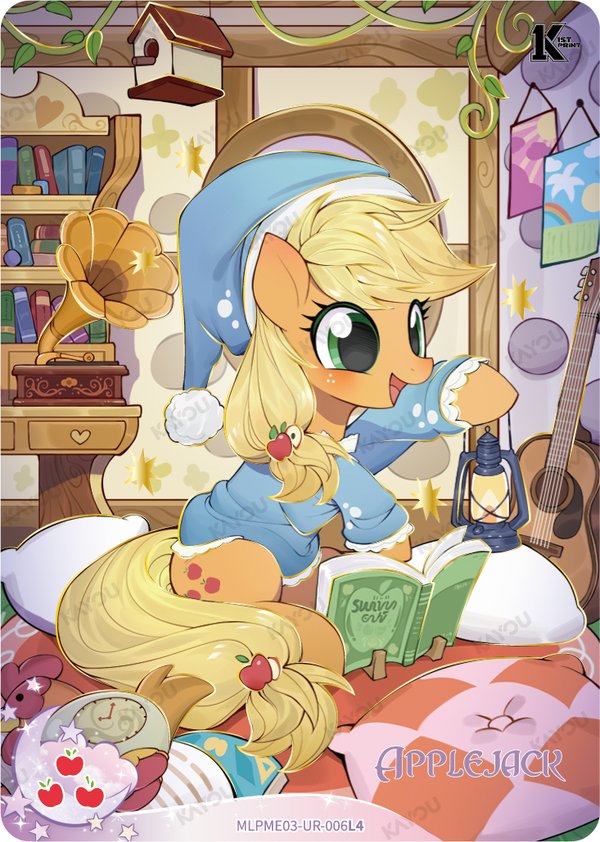 Applejack MLPME03-UR-006L4 card from Moon Edition Series 3