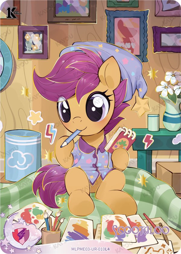 Scootaloo MLPME03-UR-010L4 card from Moon Edition Series 3