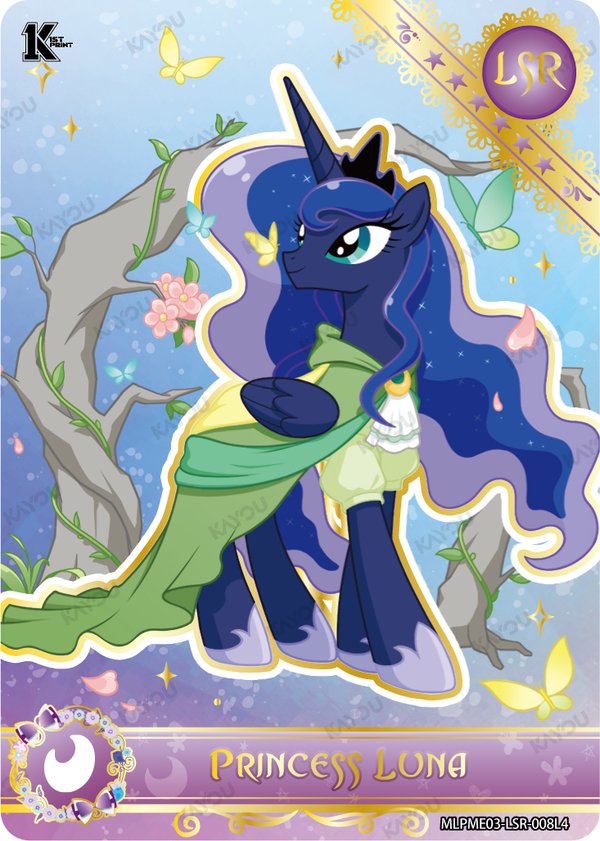 Princess Luna MLPME03-LSR-008L4 card from Moon Edition Series 3