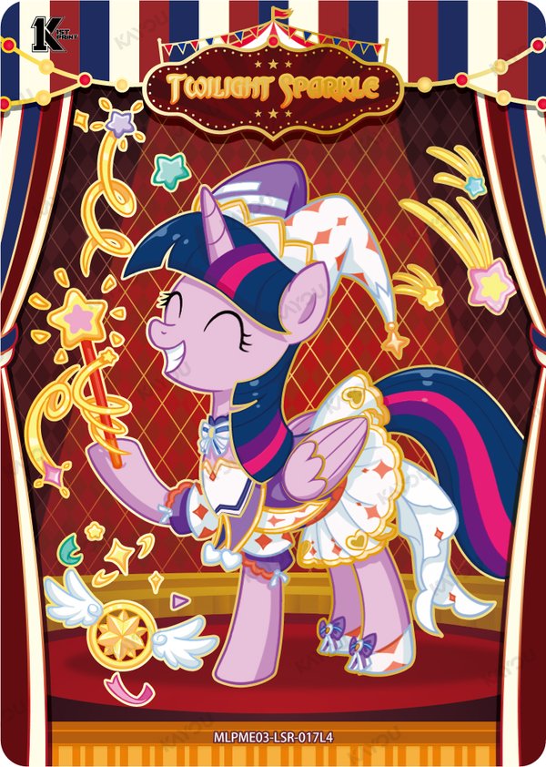Twilight Sparkle MLPME03-LSR-017L4 card from Moon Edition Series 3