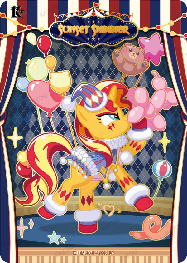 Sunset Shimmer MLPME03-LSR-031L4 card from Moon Edition Series 3