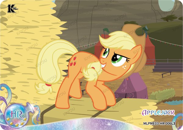 Applejack MLPME03-HR-006L3 card from Moon Edition Series 3