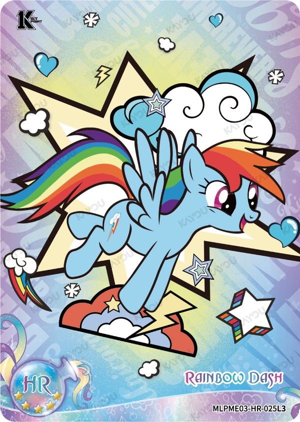 Rainbow Dash MLPME03-HR-025L3 card from Moon Edition Series 3