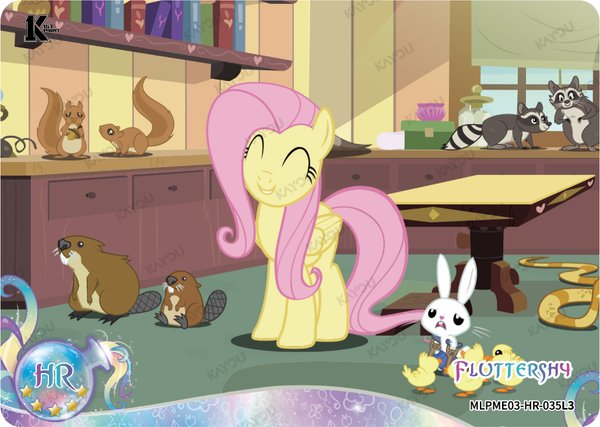 Fluttershy MLPME03-HR-035L3 card from Moon Edition Series 3