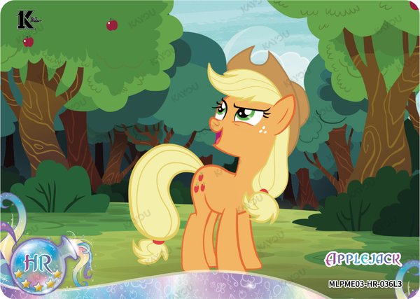 Applejack MLPME03-HR-036L3 card from Moon Edition Series 3
