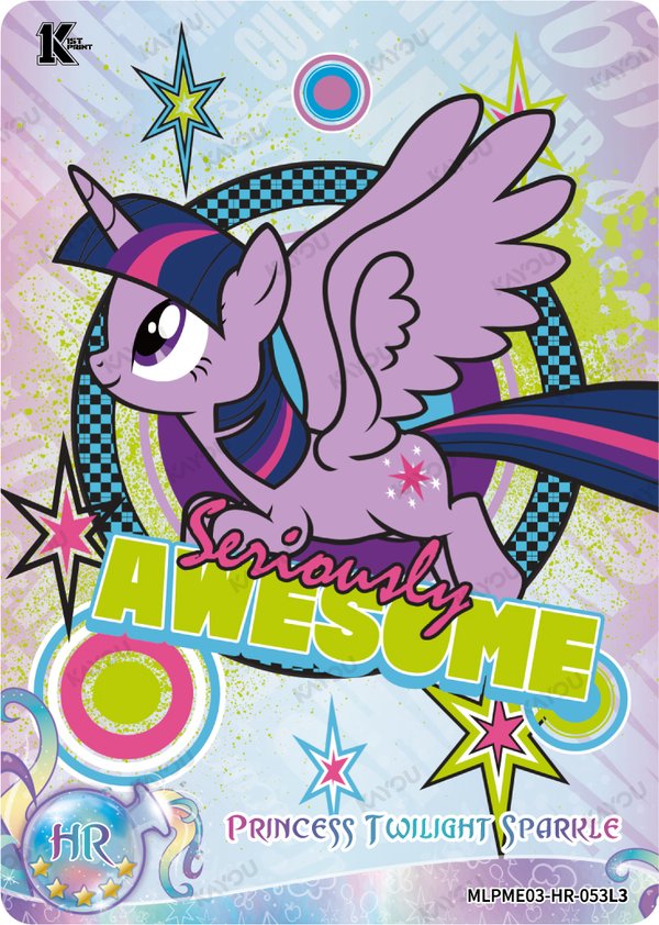 Princess Twilight Sparkle MLPME03-HR-053L3 card from Moon Edition Series 3