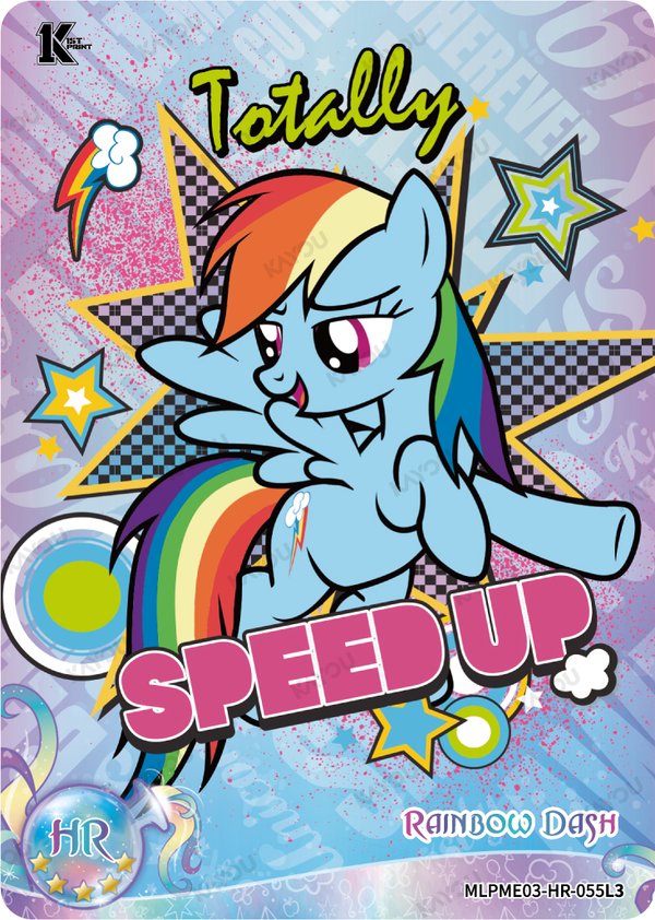Rainbow Dash MLPME03-HR-055L3 card from Moon Edition Series 3