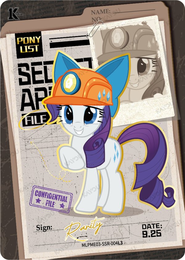 Rarity MLPME03-SSR-004L3 card from Moon Edition Series 3