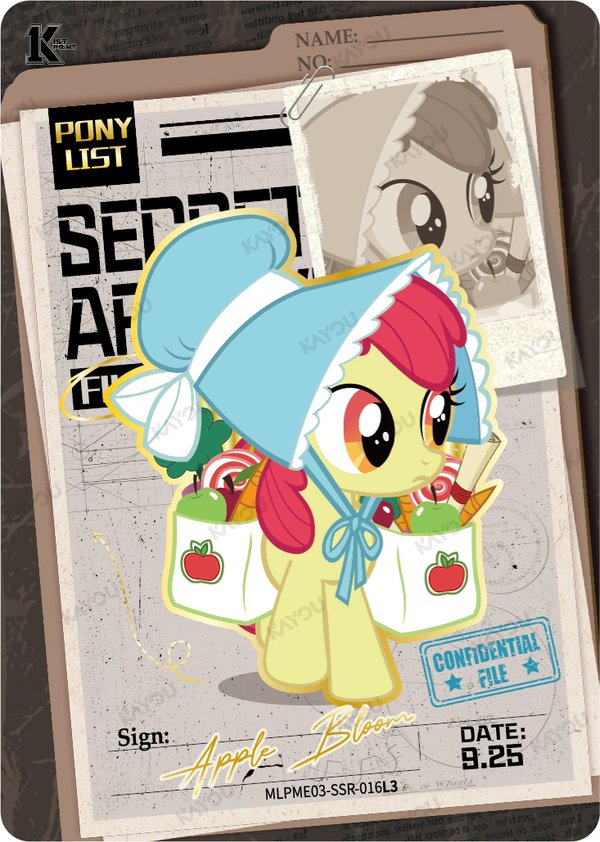 Apple Bloom MLPME03-SSR-016L3 card from Moon Edition Series 3