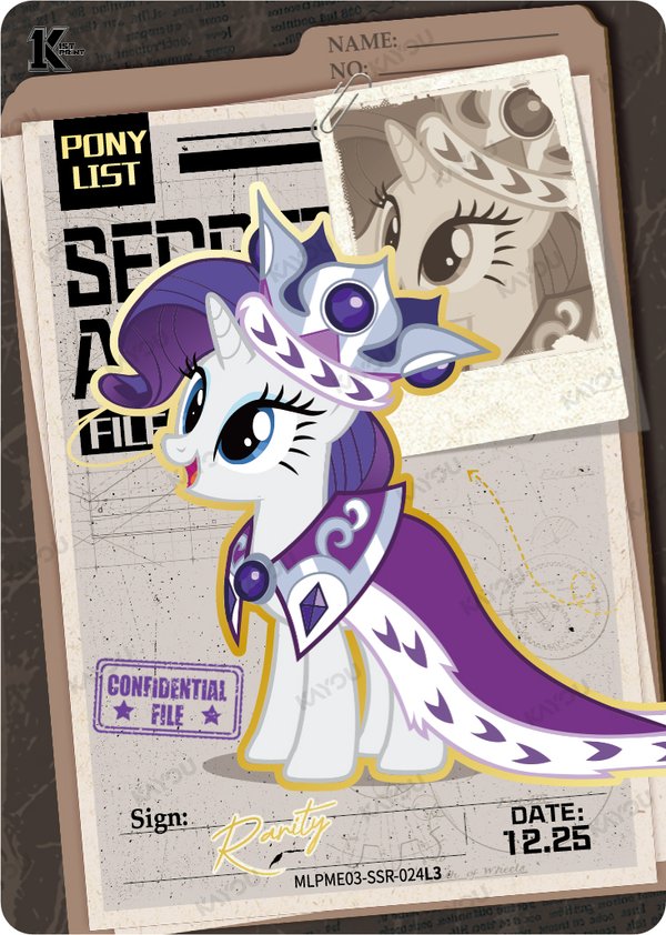 Rarity MLPME03-SSR-024L3 card from Moon Edition Series 3