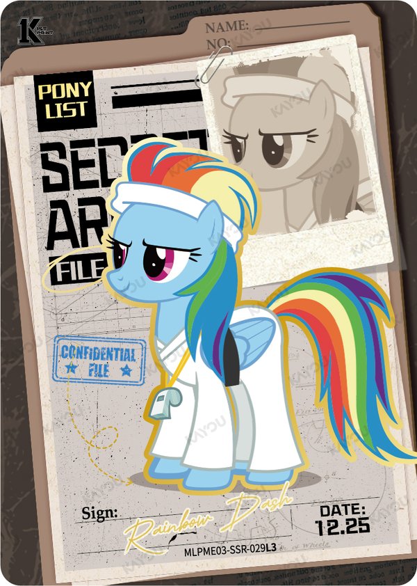 Rainbow Dash MLPME03-SSR-029L3 card from Moon Edition Series 3