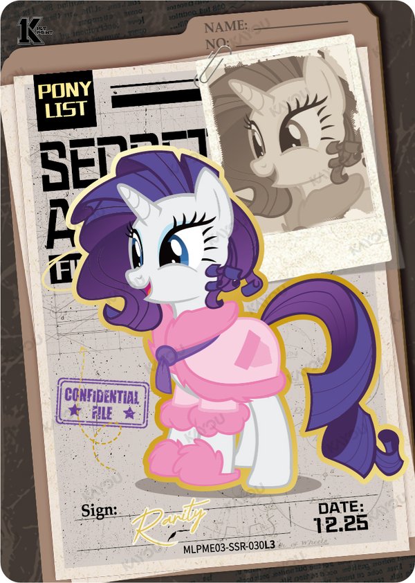 Rarity MLPME03-SSR-30L3 card from Moon Edition Series 3