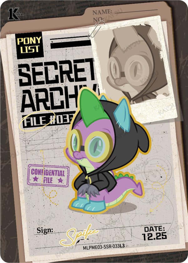 Spike MLPME03-SSR-33L3 card from Moon Edition Series 3