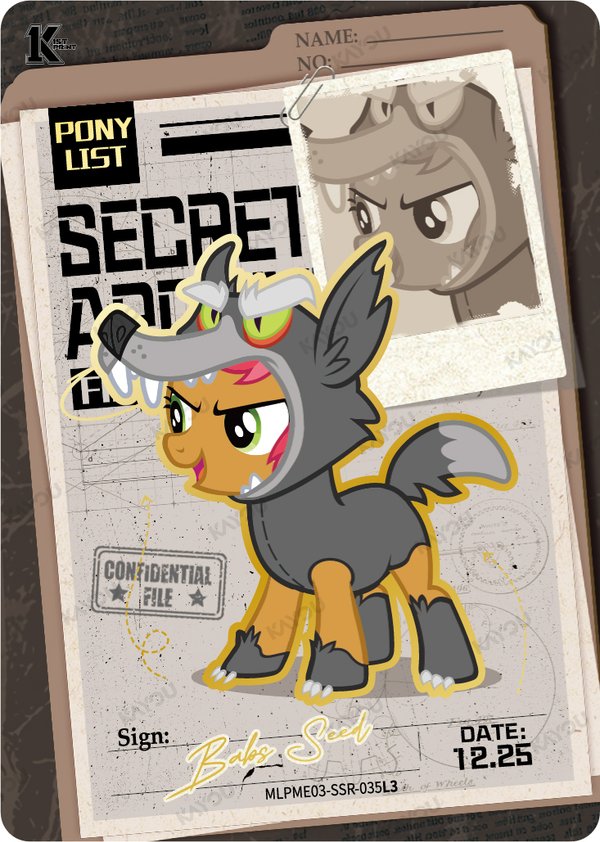 Babs Seed MLPME03-SSR-35L3 card from Moon Edition Series 3