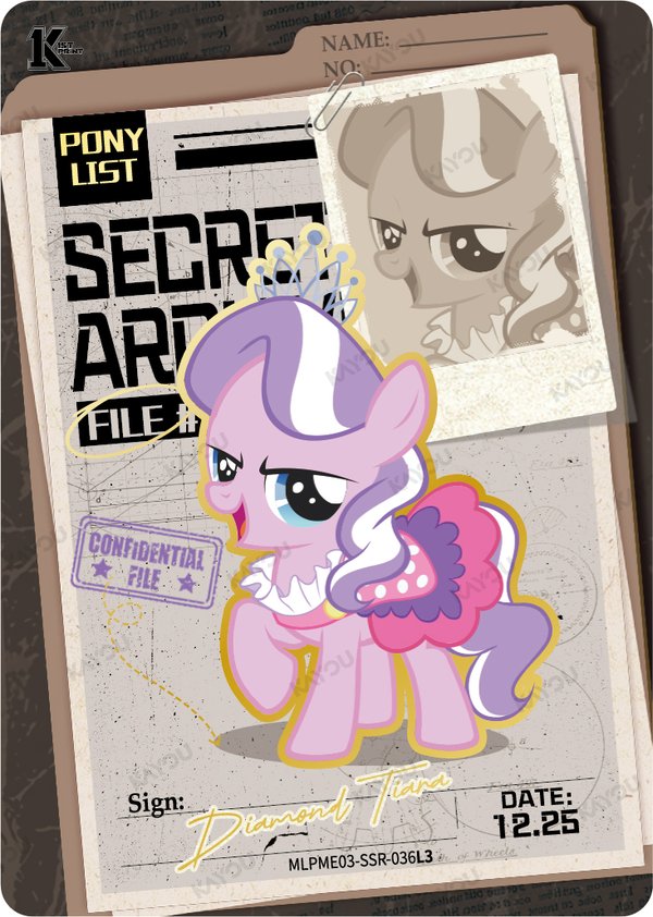 Diamond Tiara MLPME03-SSR-36L3 card from Moon Edition Series 3