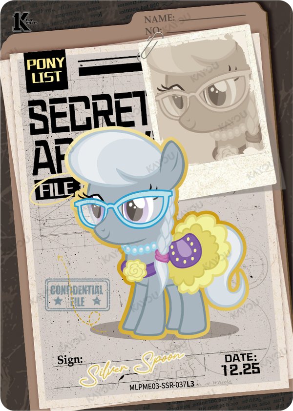 Silver Spoon MLPME03-SSR-37L3 card from Moon Edition Series 3