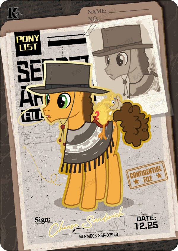 Cheese Sandwich MLPME03-SSR-39L3 card from Moon Edition Series 3
