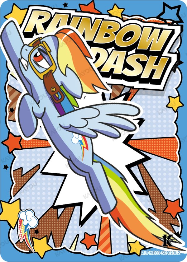 Rainbow Dash MLPME03-SR-023L2 card from Moon Edition Series 3
