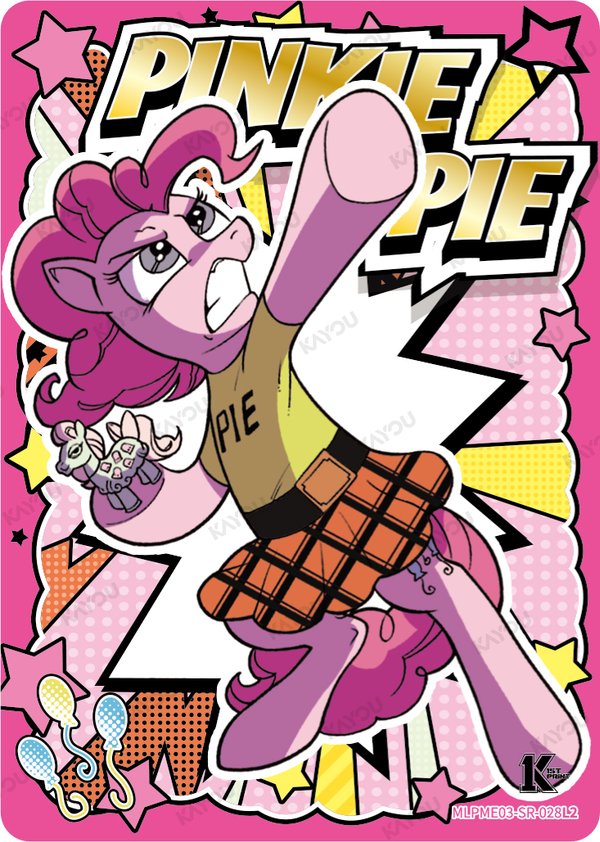 Pinkie Pie MLPME03-SR-028L2 card from Moon Edition Series 3