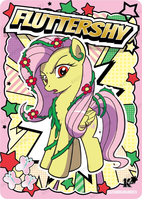 Fluttershy MLPME03-SR-030L2 card from Moon Edition Series 3