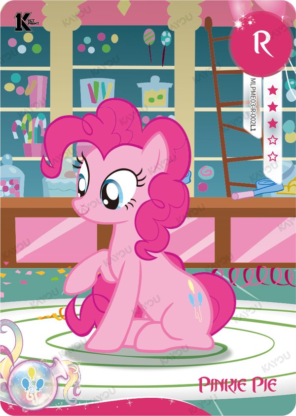 Pinkie Pie MLPME03-R-002L1 card from Moon Edition Series 3